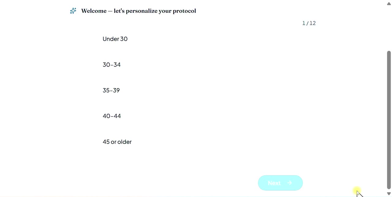 Preview of the Sperm DNA Window™ member portal showing the daily action plan.